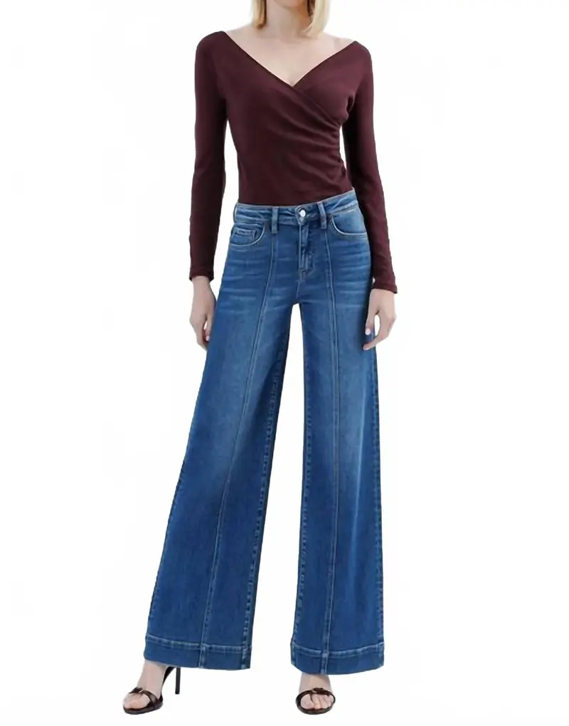 High Rise Extreme Wide Leg Trouser Jeans In Medium 1