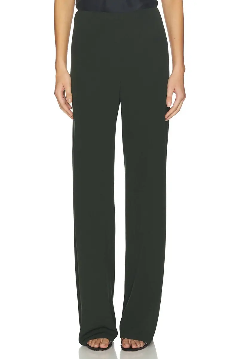High Waist Biased Pant In Verde 1