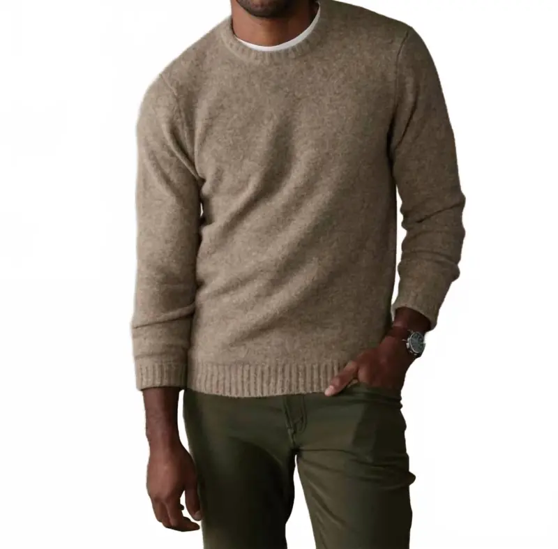 Homebound Crewneck Sweater In Toasted Chestnut 1