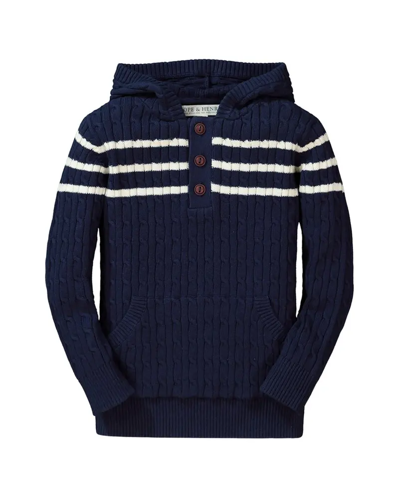 Hope & Henry Hooded Pullover Sweater 1