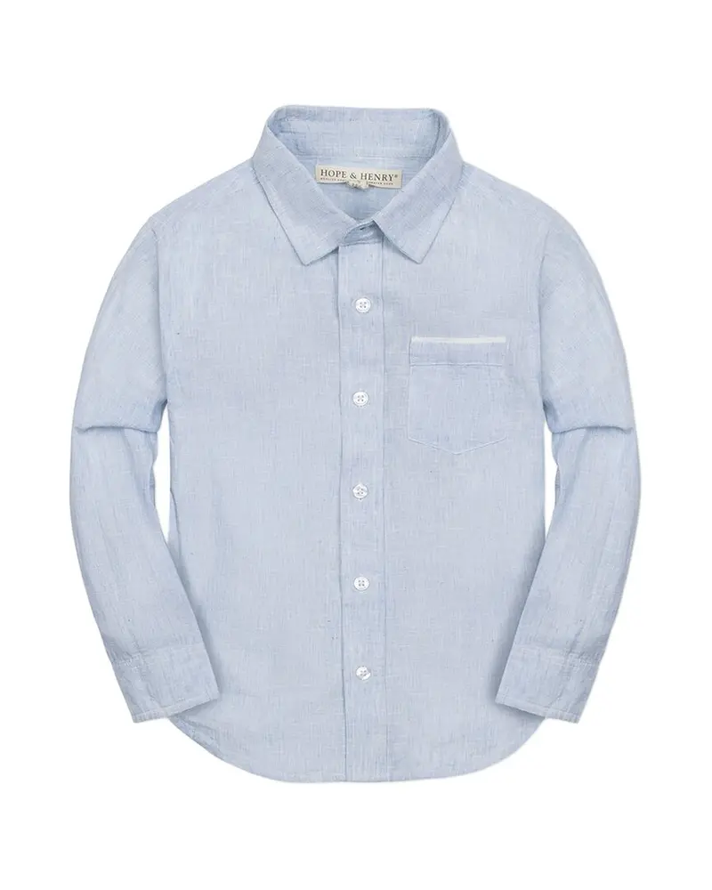 Hope & Henry Linen Button-Down Shirt 1