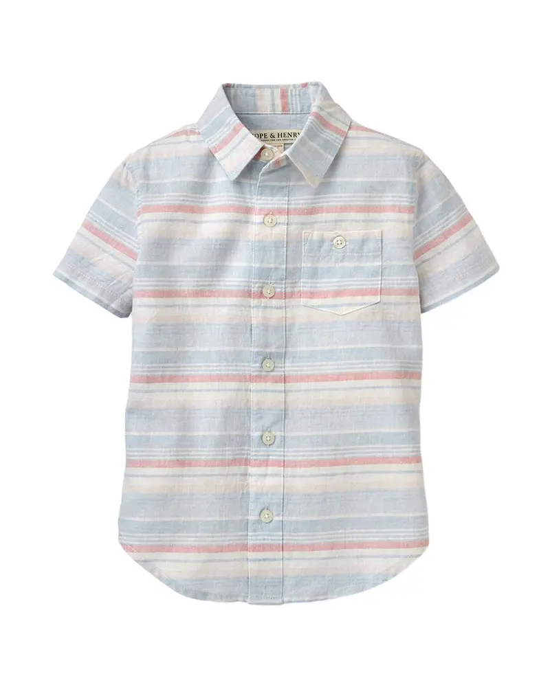 Hope & Henry Linen Short Sleeve Shirt 1