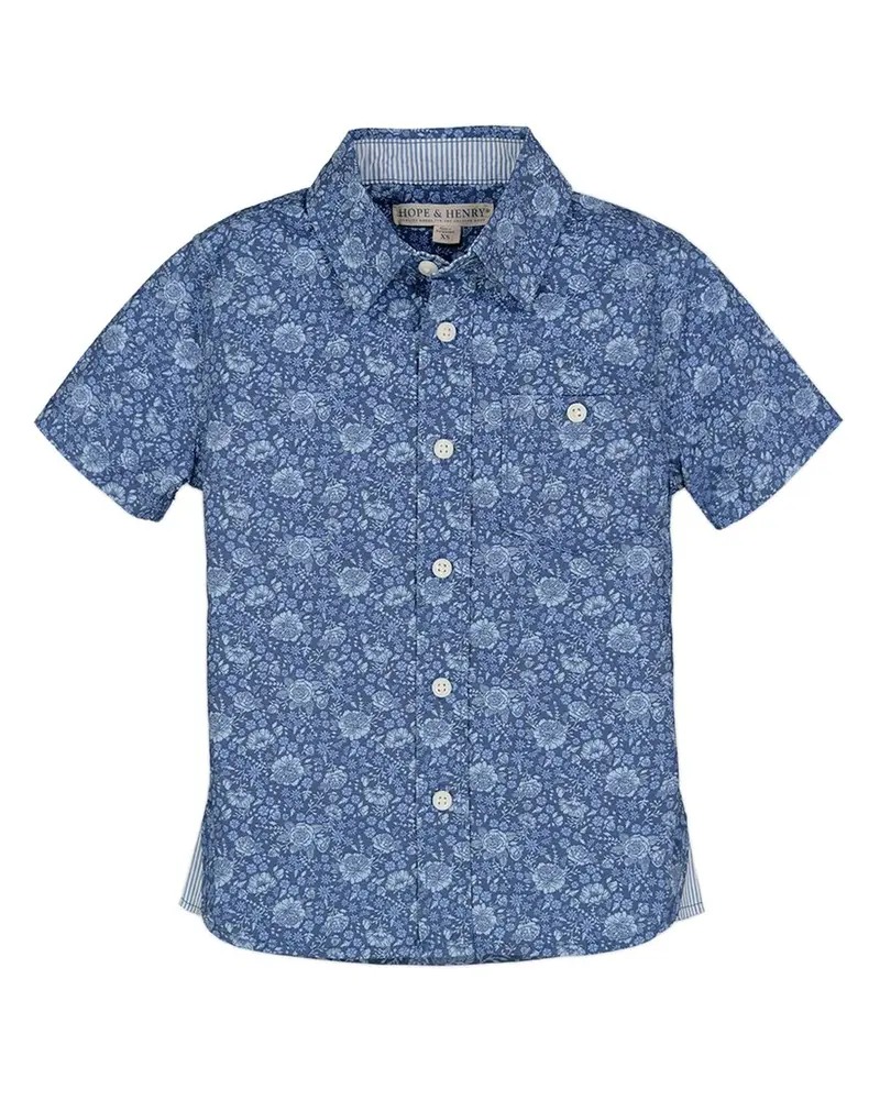 Hope & Henry Poplin Short Sleeve Shirt 1