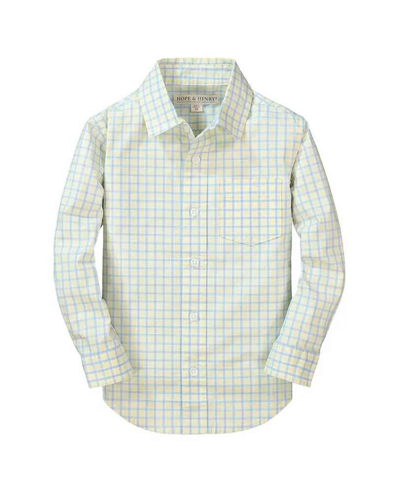 Hope & Henry Stretch Poplin Long Sleeve Shirt 1