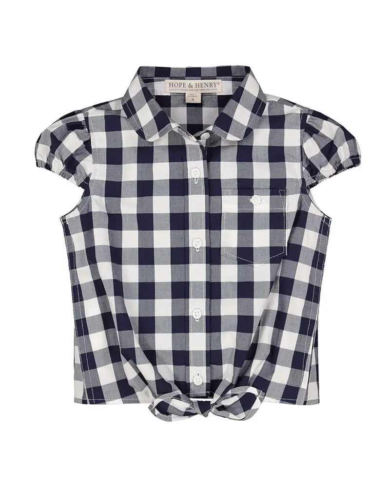 Hope & Henry Tie Front Top 1