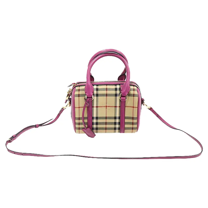 Horspberry Check Canvas Alchester Convertible Satchel Small 1