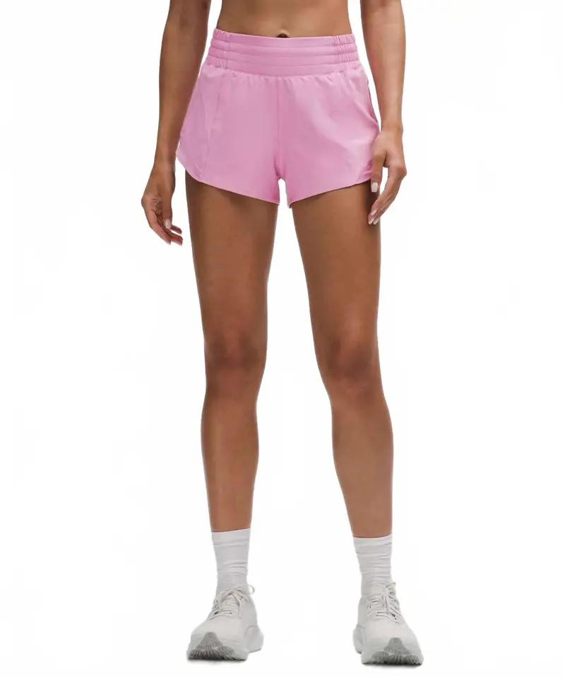 Hotty Hot High Rise Lined 2.5 Short In Pink Frosting 1