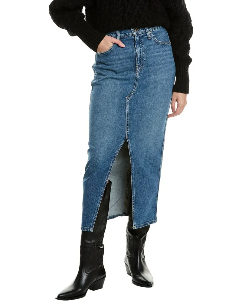 Hudson Jeans Reconstructed Midi Skirt 1