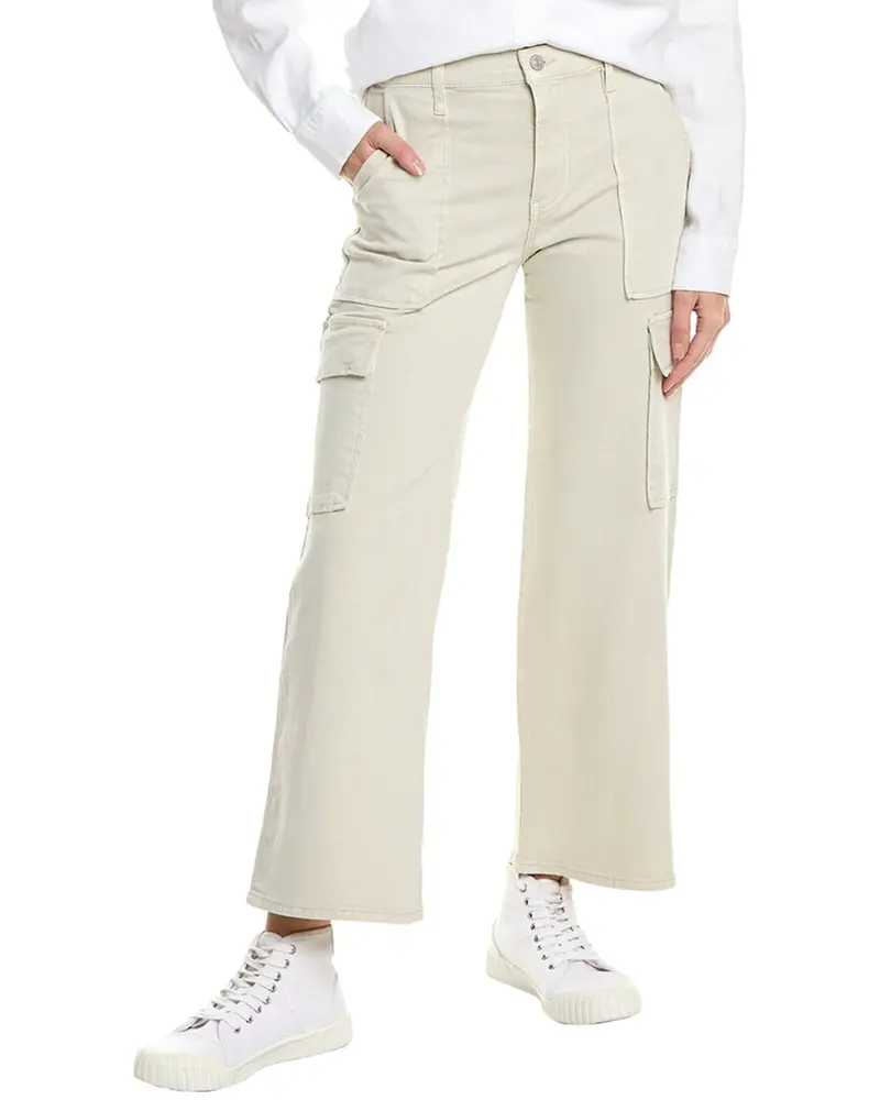 Hudson Jeans Rosalie Cement High-Rise Wide Leg Cargo Jean 1