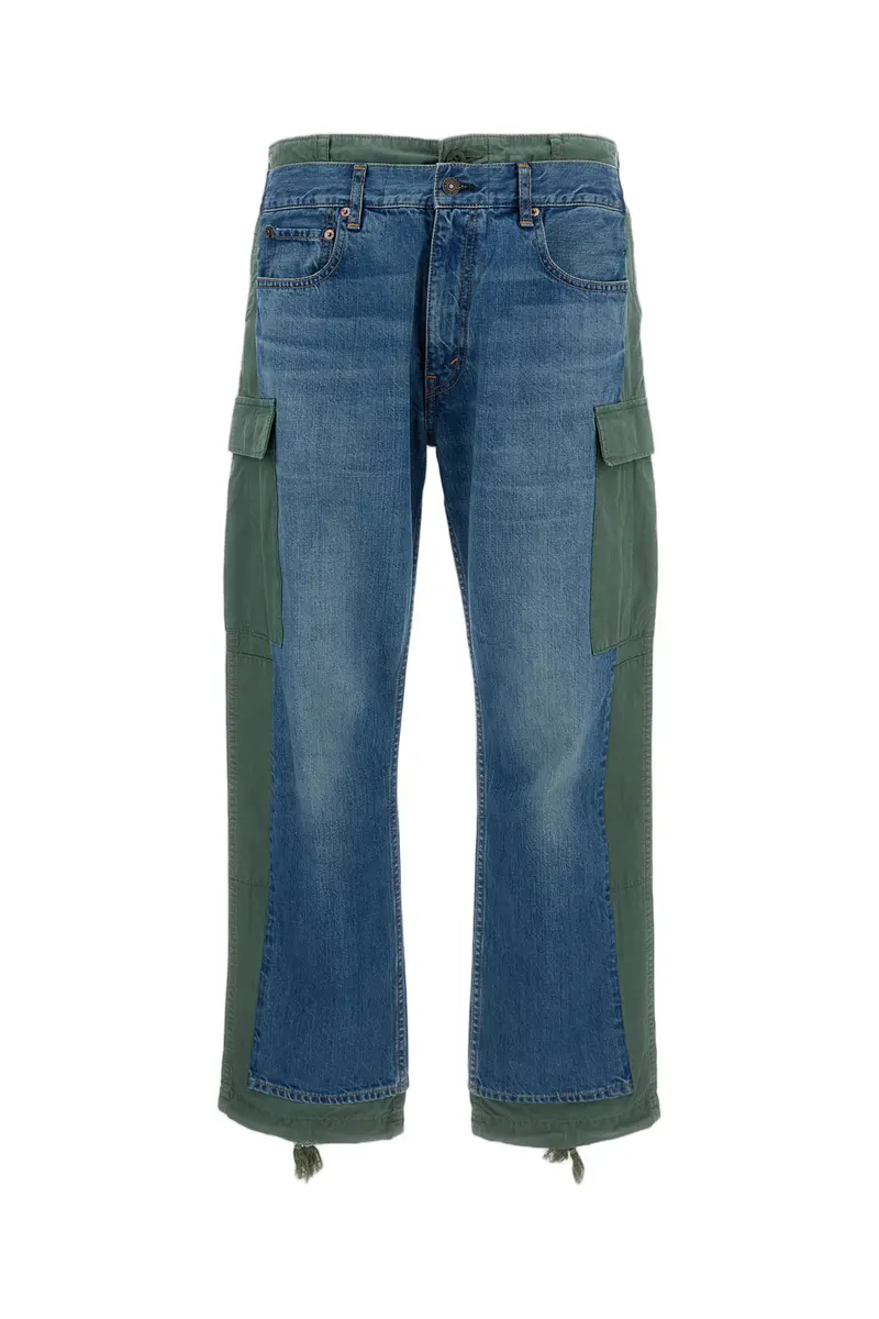 Hybrid Denim And Cargo Pants 1