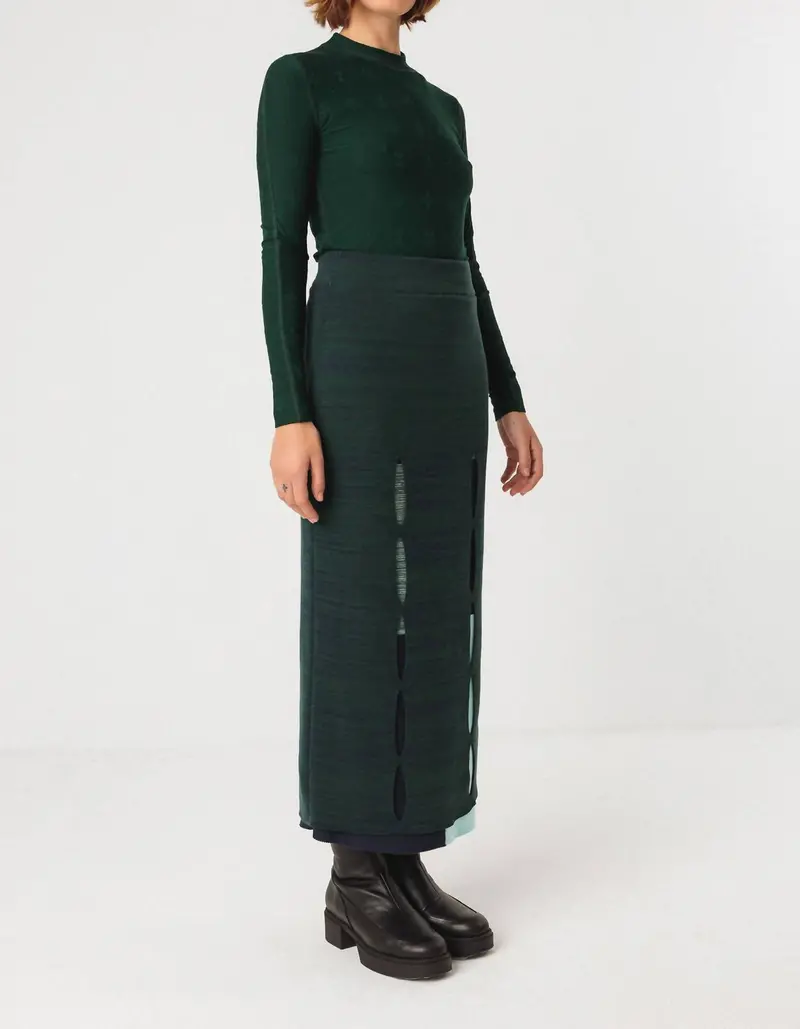 Ibana Gots Midi Skirt In Navy 1