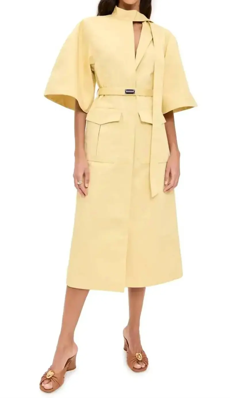 Ilardi Dress In Yellow 1