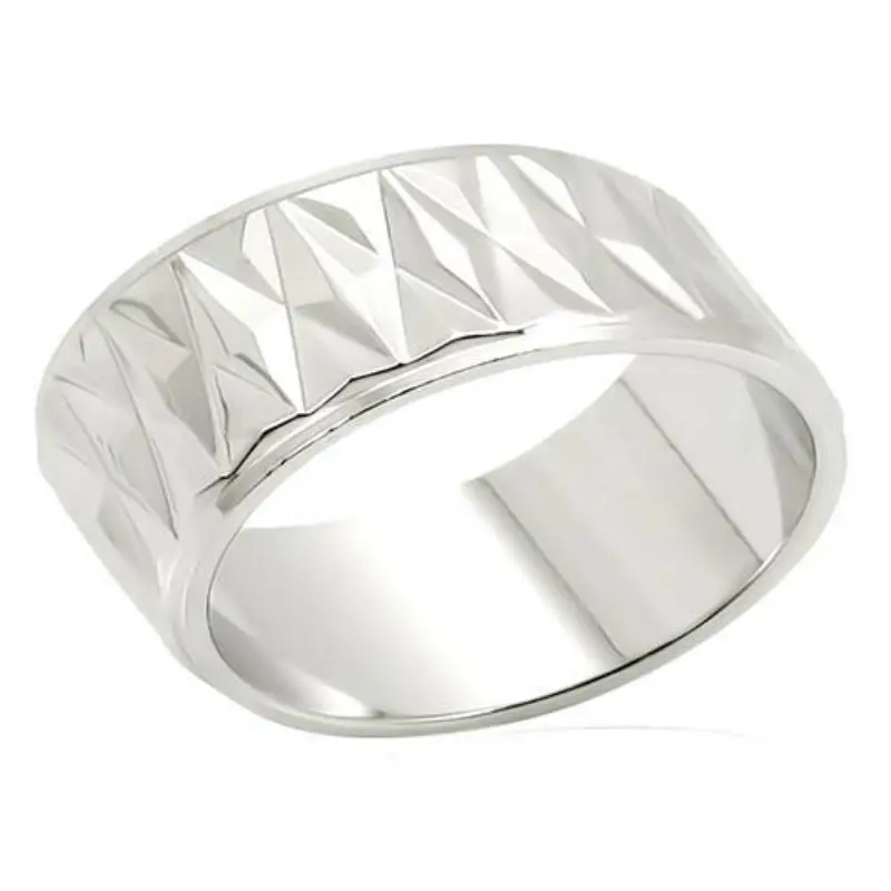 Imitation Rhodium Brass Ring With No Stone 1