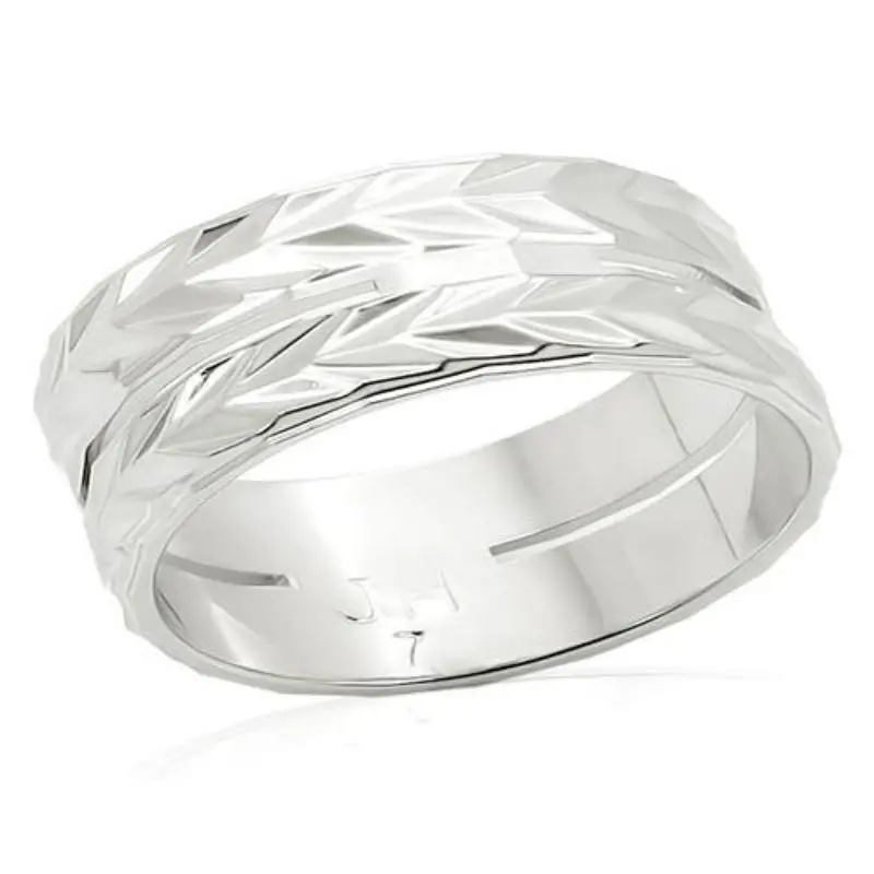Imitation Rhodium Brass Ring With No Stone 1