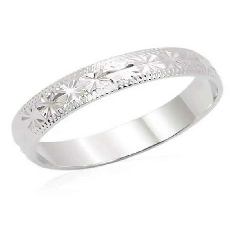 Imitation Rhodium Brass Ring With No Stone 1