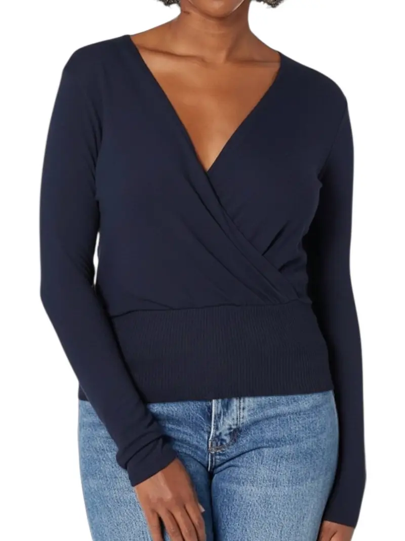 India Surplice Top In Nocturnal 1