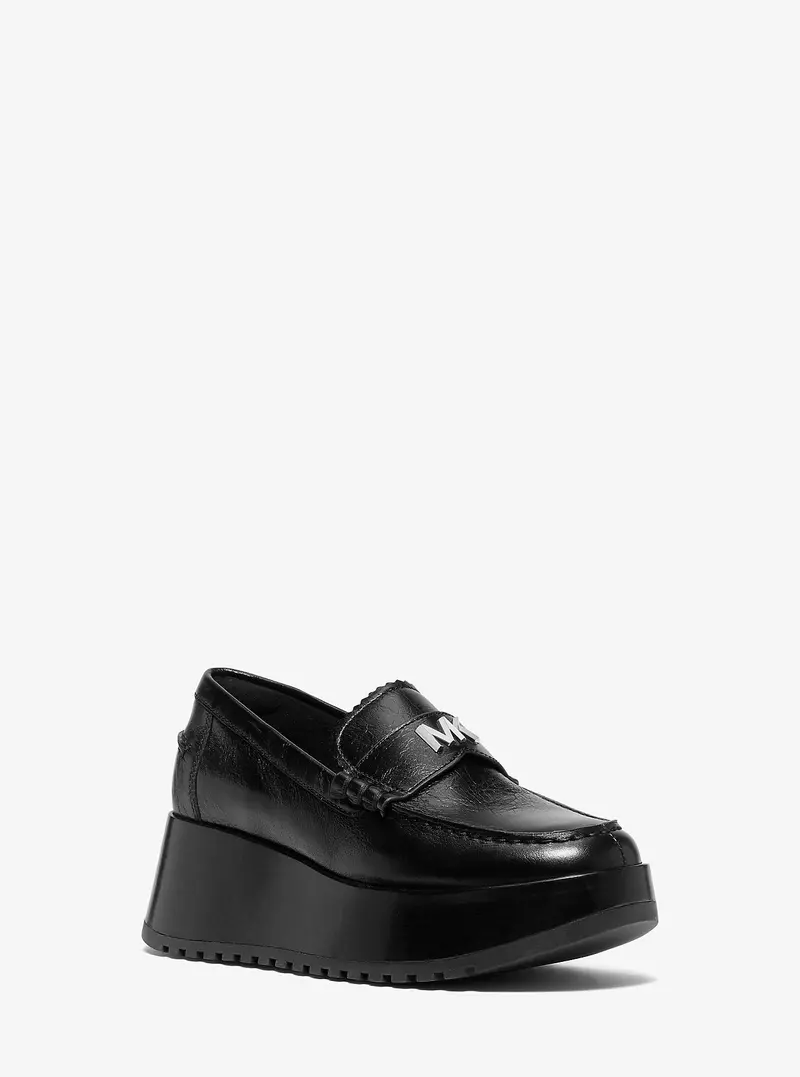 Indy Leather Platform Loafer 1