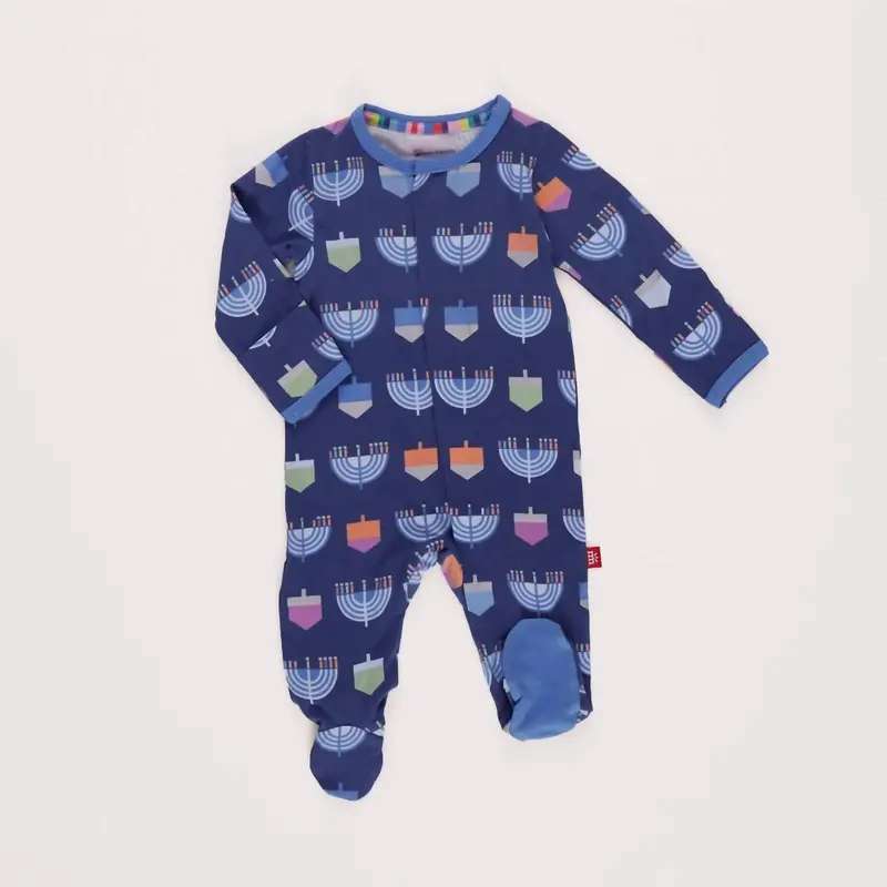 Infant's Spin Me Footie In Blue 1
