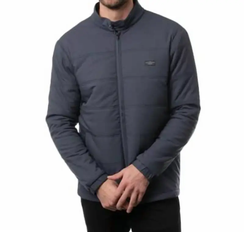 Interlude Puffer Jacket In Mood Indigo 1