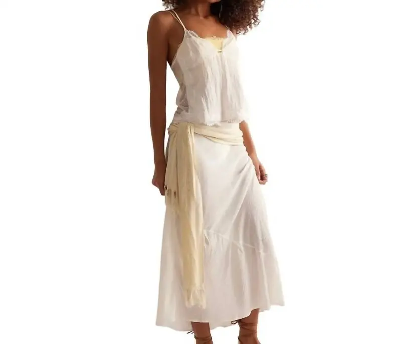 Intimately Sweet On Your Bias Skirt In Clean Ivory 1