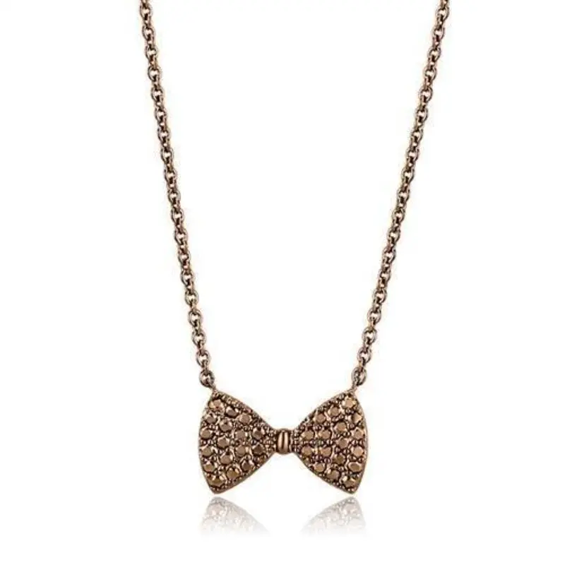 Ip Coffee Light Brass Chain Pendant With Aaa Grade Cz In Light Coffee 1
