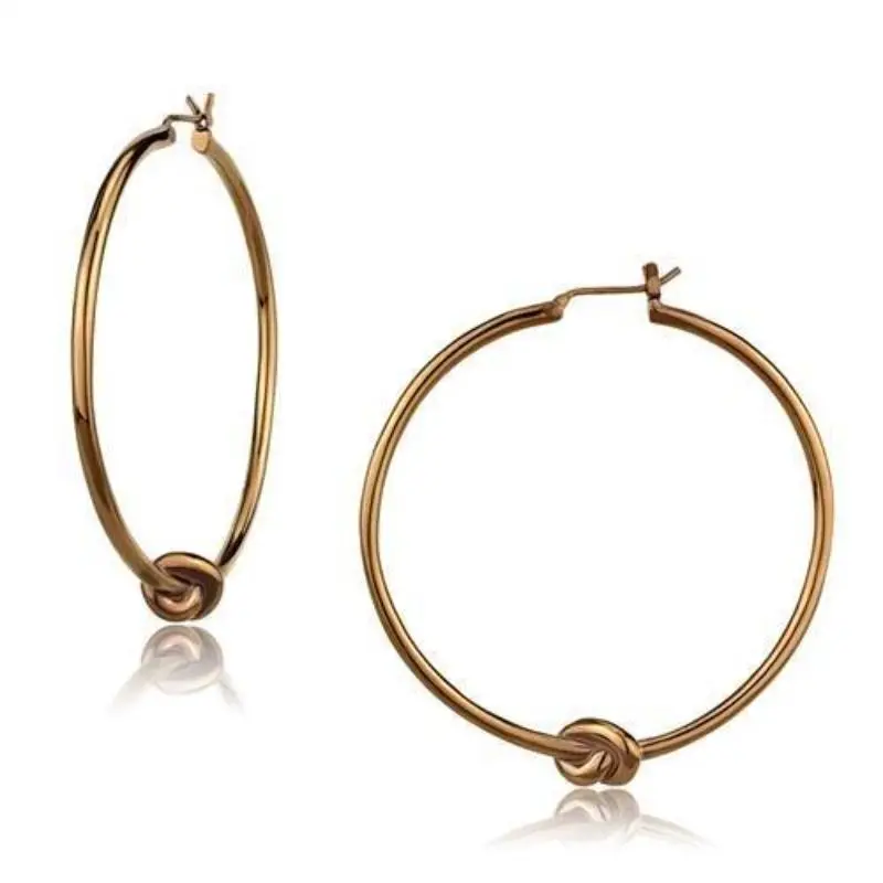 Ip Coffee Light Stainless Steel Earrings With No Stone 1