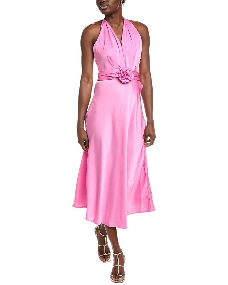 Ipponelli Satin Halter Midi Dress 1