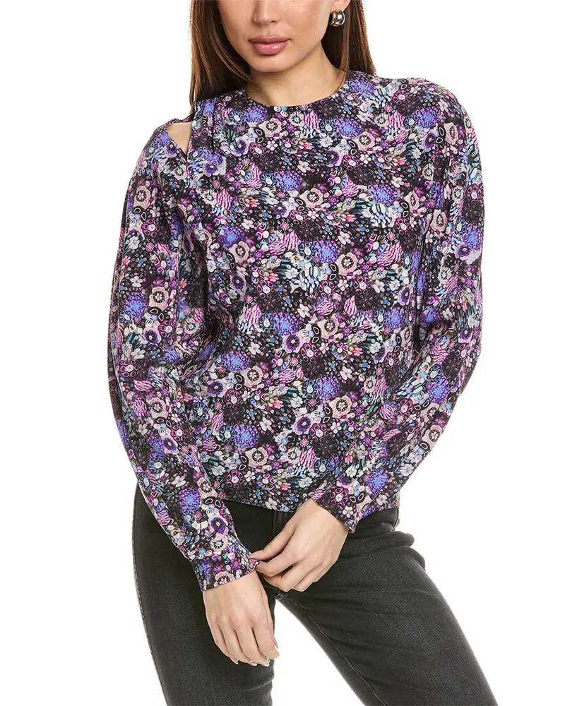 Isabel Marant E'toile Amba Babydoll Silk Blouse 1