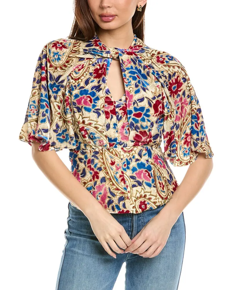 Isabel Marant E'toile Mucio Silk-Blend Blouse 1