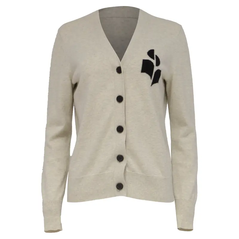 Isabel Marant Etoile Newton Cardigan In Grey Cotton 1