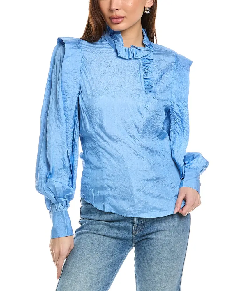 Isabel Marant E'toile Prian Silk-Blend Blouse 1