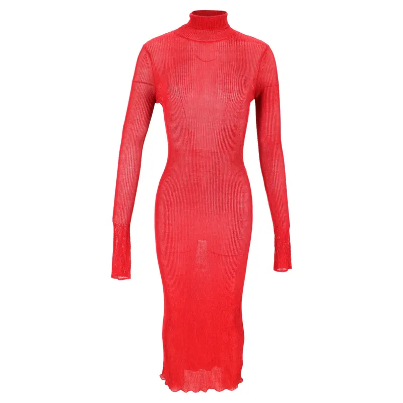Isabel Marant Josita Midi Dress In Burgundy Viscose 1