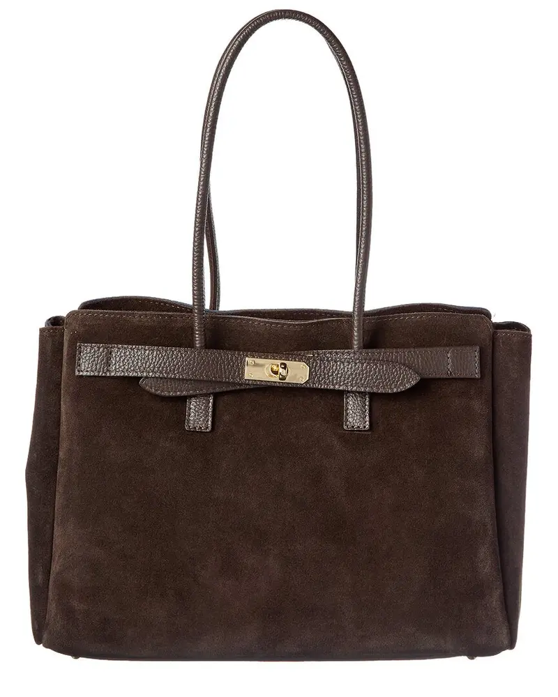 Isabella Rossetti Aurelia Suede Handbag 1