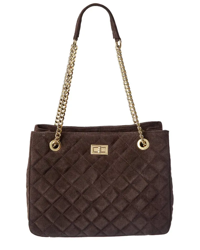 Isabella Rossetti Ravenna Suede Handbag 1