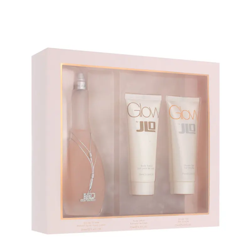 J Lo Glow 3 Pcs Set For Women: 3.4 Eau De Toilette Spray + 2.5 Body Lotion + 2.5 Shower Gel 1