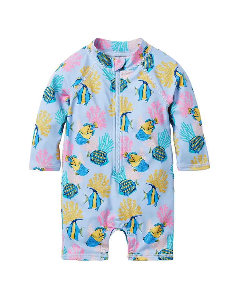 Janie And Jack Fish Zip Rashguard 1