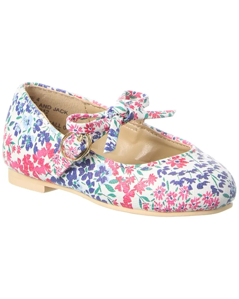 Janie And Jack Floral Bow Flat 1