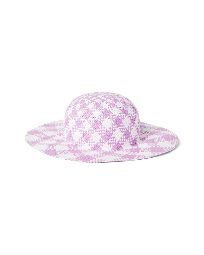 Janie And Jack Gingham Straw Hat 1