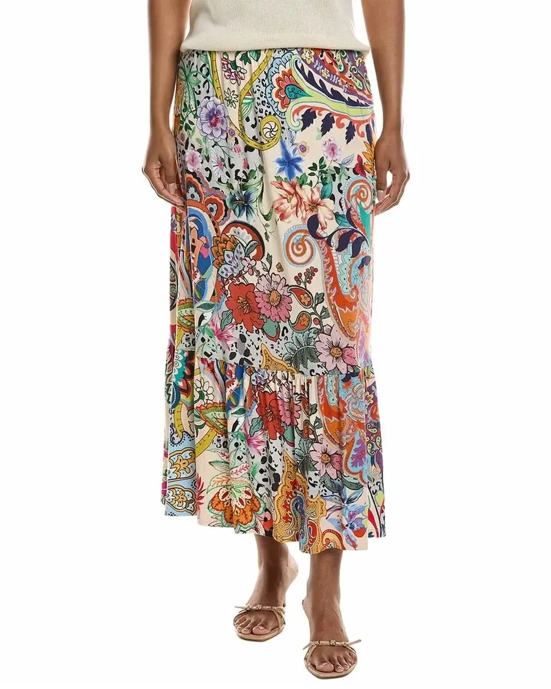 Janie Favorite Single Tiered Skirt In Amanda Amazing 1