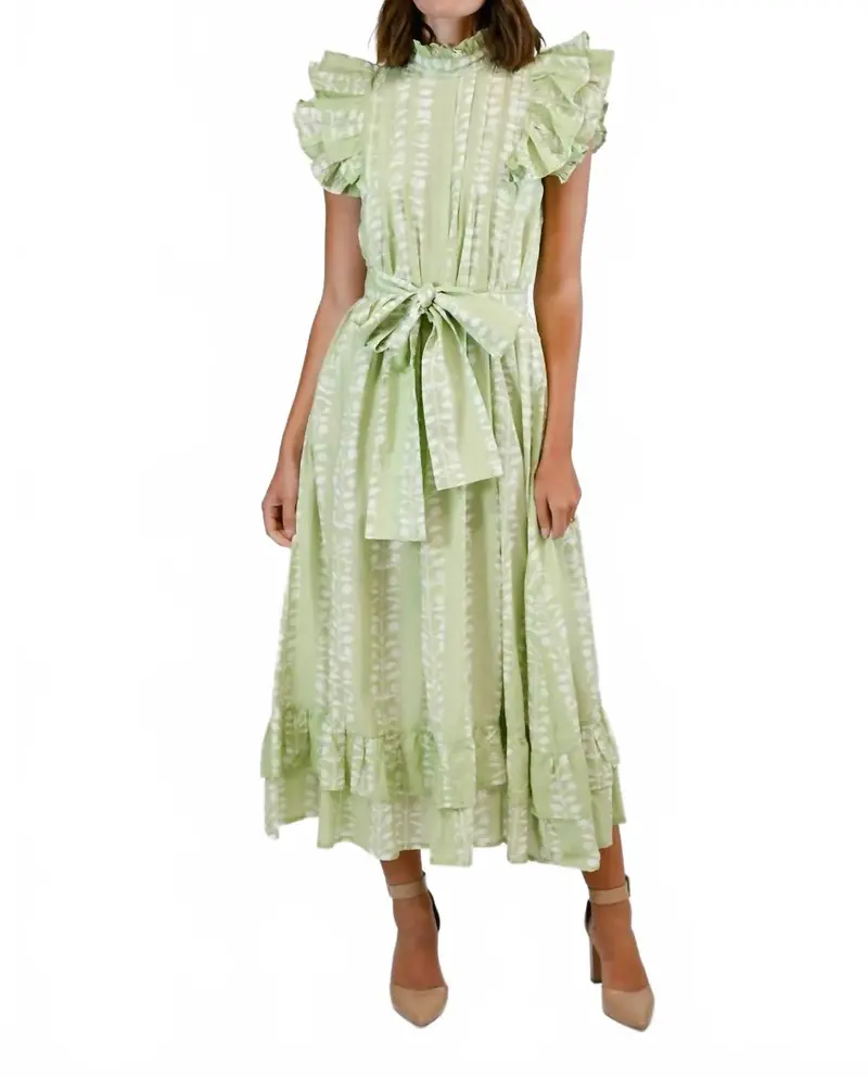 Jasmine Maxi Dress In Botanical Vine 1