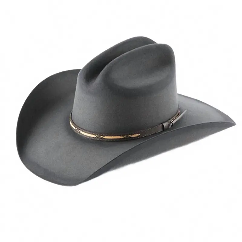 Jason Aldean Rearview Town 4X Felt Cowboy Hat In Granite Distressed 1
