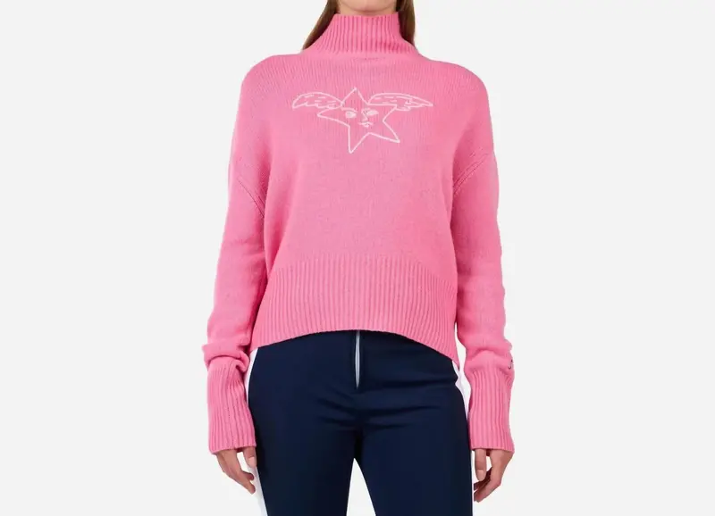 Jcc Snow Angels Sweater In New Pink 1