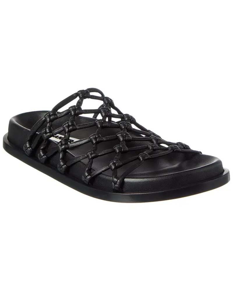 Jil Sander Logo Leather Sandal 1
