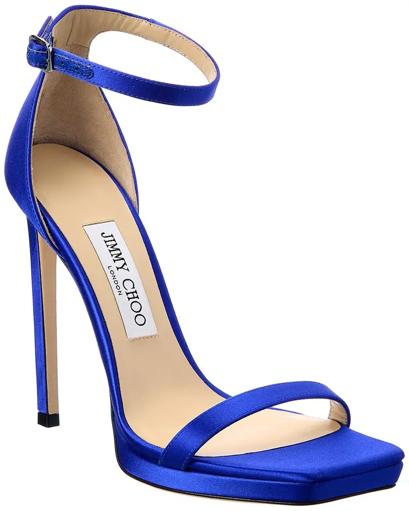 Jimmy Choo Alva 120 Satin Sandal 1