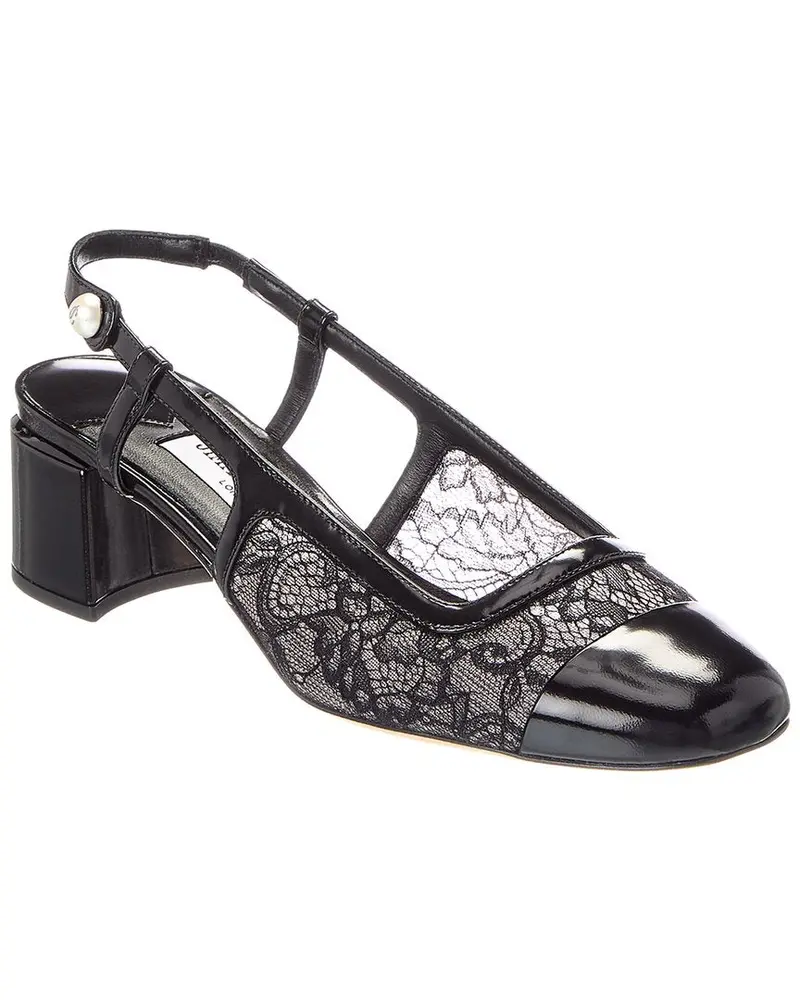 Jimmy Choo Jimmy Elisa 45 Leather Slingback Pump 1
