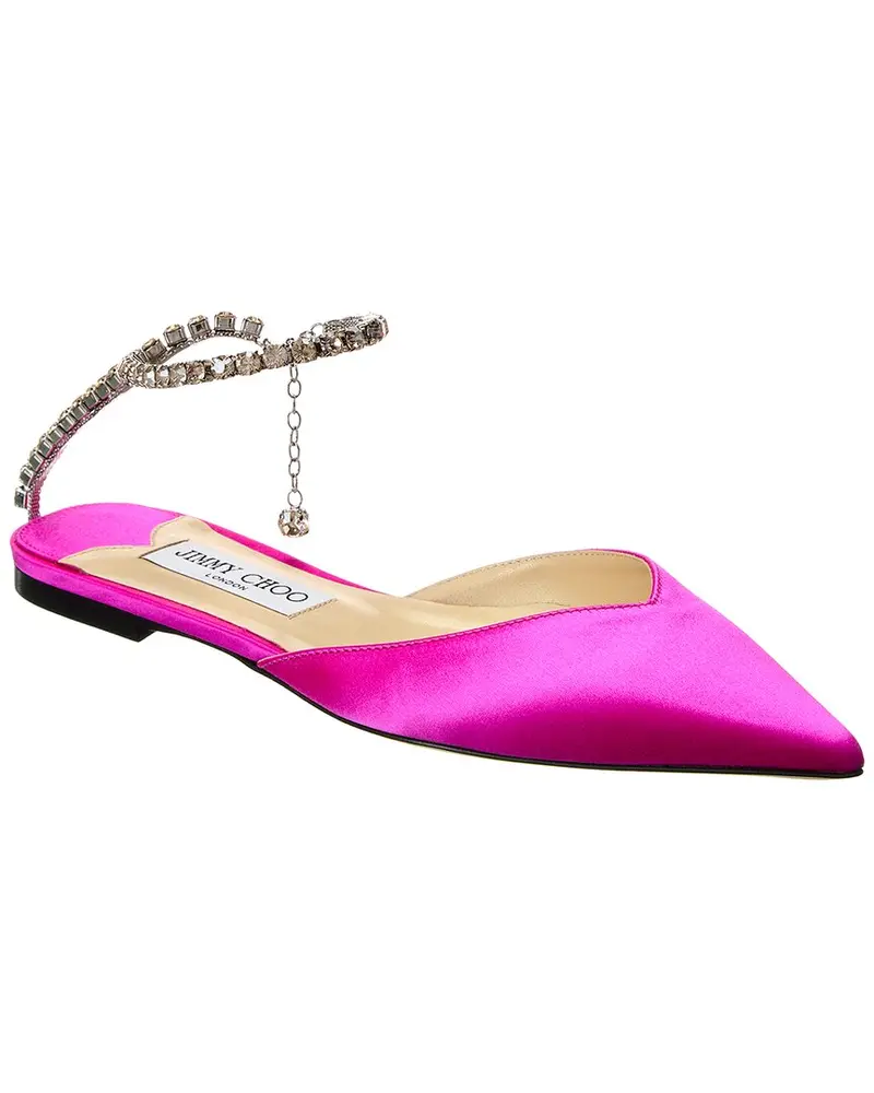 Jimmy Choo Saeda Satin Flat 1