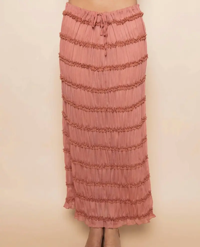 Jo Maxi Skirt In Pink 1