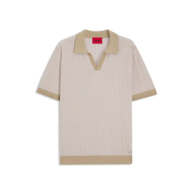 Johhny-Collar Sweater In Cotton And Linen 1