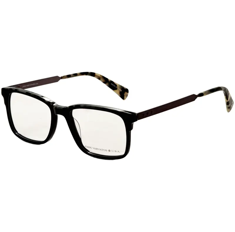 John Varvatos Men's 53 Mm Black Opticals 1