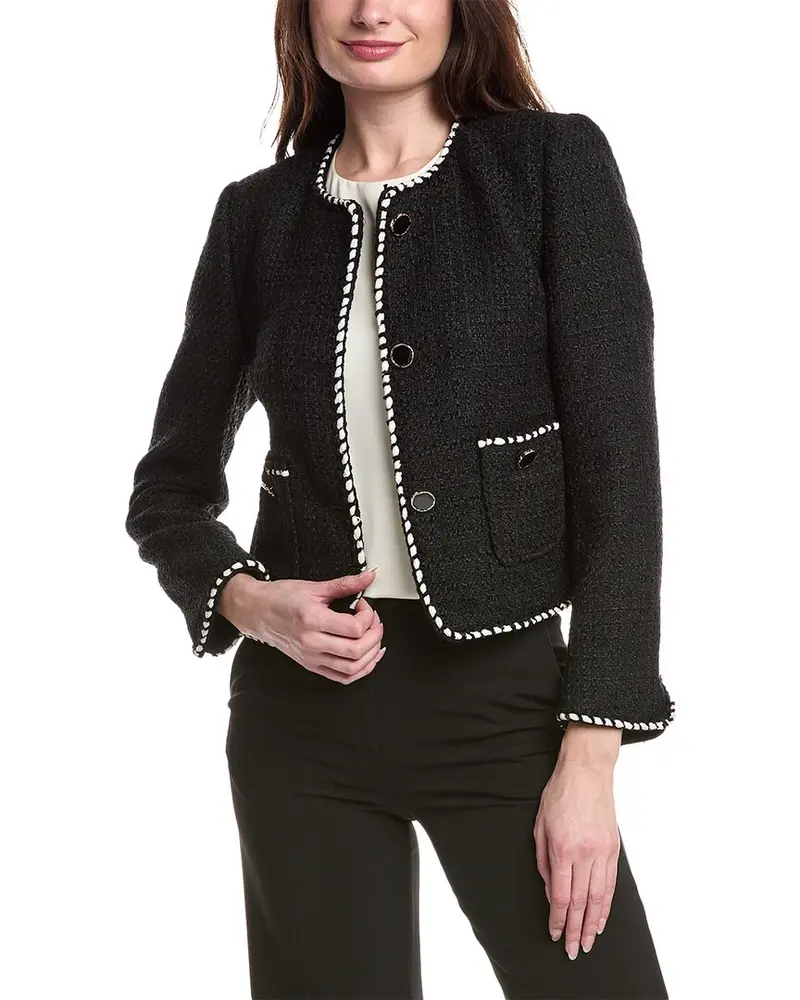 Joseph Ribkoff Cropped Wool-Blend Jacket 1